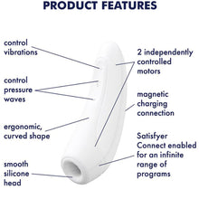 Load image into Gallery viewer, Satisfyer Curvy 1+ Air Pulse Clitoral Stimulator APP Compatible Vibrator
