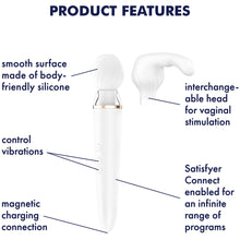 Load image into Gallery viewer, Satisfyer Double Wand-er APP Vibrator Massager Multi-Speed
