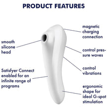 Load image into Gallery viewer, Satisfyer Dual Pleasure APP Clitoral Stimulator G-Spot Vibrator Sucker Sex Toy
