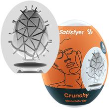 Load image into Gallery viewer, Satisfyer Masturbator Egg Crunchy Male 3D Stroker
