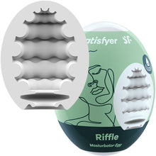 Load image into Gallery viewer, Satisfyer Masturbator Egg Riffle Male 3D Stroker
