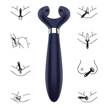 Load image into Gallery viewer, Satisfyer Endless Fun Couples Vibrator Rechargeable Blue
