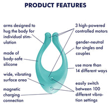 Load image into Gallery viewer, Satisfyer Endless Love Couples Vibrator USB Clitoral Penis Stimulator
