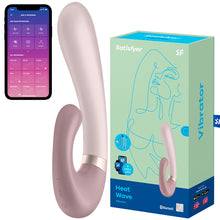 Load image into Gallery viewer, Satisfyer Heat Wave App  Connect Warming Rabbit Vibrator Mauve
