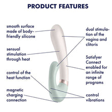 Load image into Gallery viewer, Satisfyer Heat Wave Connect App Warming Rabbit Vibrator Mint
