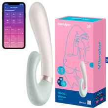 Load image into Gallery viewer, Satisfyer Heat Wave Connect App Warming Rabbit Vibrator Mint
