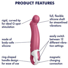 Load image into Gallery viewer, Satisfyer Petting Hippo Vibrator 8.9&quot; Dildo Prostate Anal Rechargeable Sex Toy
