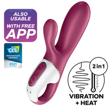 Load image into Gallery viewer, Satisfyer Hot Bunny Warming G-Spot Rabbit Vibrator APP Control USB Sex Toy
