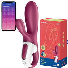 Load image into Gallery viewer, Satisfyer Hot Bunny Warming G-Spot Rabbit Vibrator APP Control USB Sex Toy
