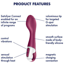 Load image into Gallery viewer, Satisfyer Hot Spot Warming G-Spot Vibrator APP Control Rechargeable Sex Toy
