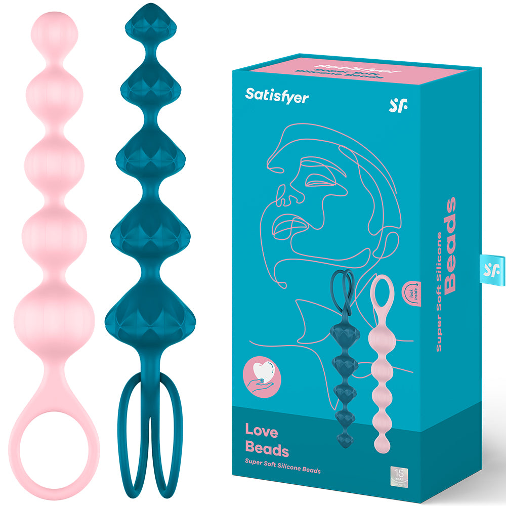 Satisfyer Love Beads Twin 2-Pack Anal Plug Beaded Balls Sex Toy