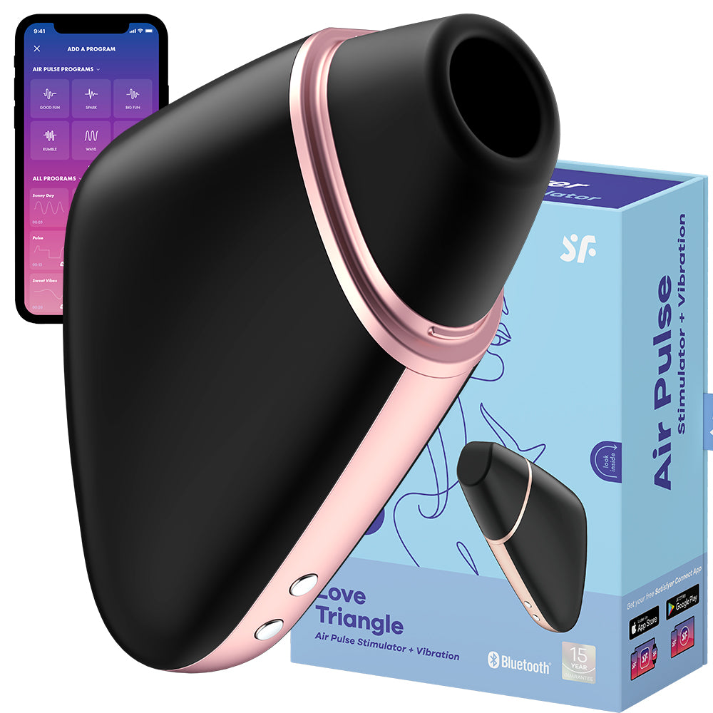 Satisfyer Love Triangle Video APP Air Pulse Clitoral Stimulator Vibrator Sex Toy