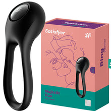 Load image into Gallery viewer, Satisfyer Majestic Duo Vibrating Cock Balls Ring Cocksling USB Couples Sex Toy
