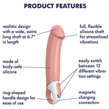 Load image into Gallery viewer, Satisfyer Master G Spot Vibrator Clitoral Stimulator Rechargeable Dildo Sex Toy
