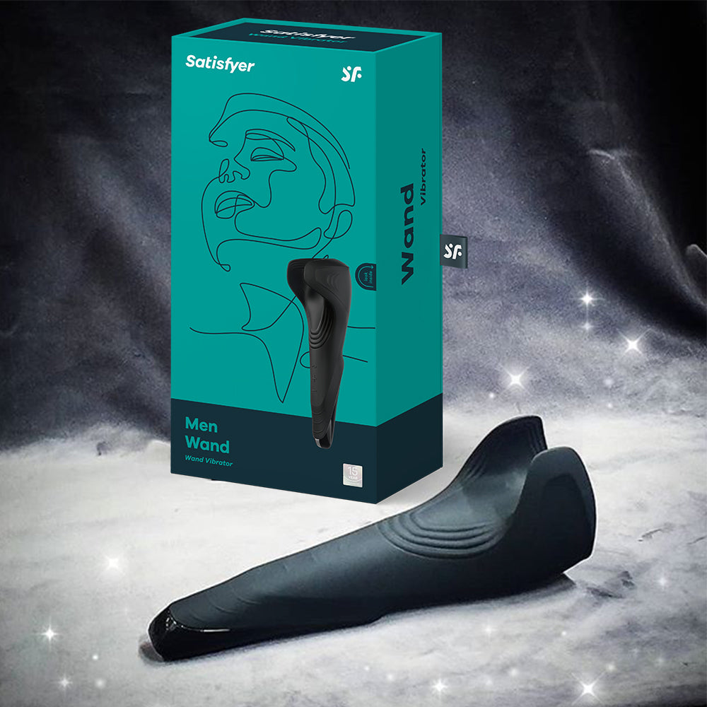 Satisfyer Men Wand Rechargeable Male Masturbator Vibrating Penis Strok