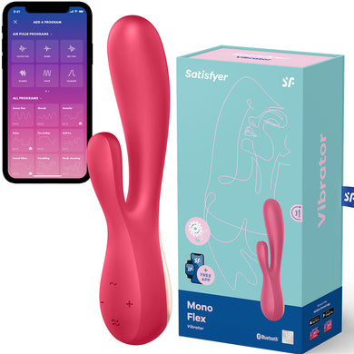 Satisfyer Mono Flex APP G Spot Rabbit Vibrator Red