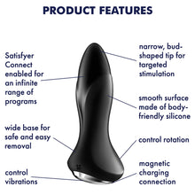 Load image into Gallery viewer, Satisfyer Rotator 1+ Anal Plug APP Rotating Vibrating Butt Vibrator Sex Toy
