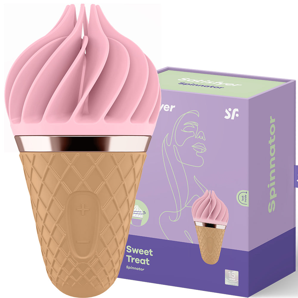 Satisfyer Sweet Treat ROTATING Vibrator SPINNING USB Clitoral Stimulator Sex Toy