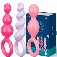 Load image into Gallery viewer, Satisfyer Booty Call Anal Butt Plug Set Silicone 3-Piece Training Kit Sex Toy
