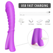 Load image into Gallery viewer, S-Hande TOPI Luxury G-Spot Vibrator Ribbed Rechargeable Vibrating Dildo Sex Toy
