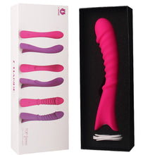 Load image into Gallery viewer, S-Hande TOPI Luxury G-Spot Vibrator Ribbed Rechargeable Vibrating Dildo Sex Toy
