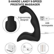 Load image into Gallery viewer, S-HANDE LANDY Rechargeable Prostate Perineum Massager Vibrator Sex Toy
