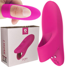 Load image into Gallery viewer, Dory Finger Massager Clitoral Nipple Stimulator Rechargeable Vibrator Pink
