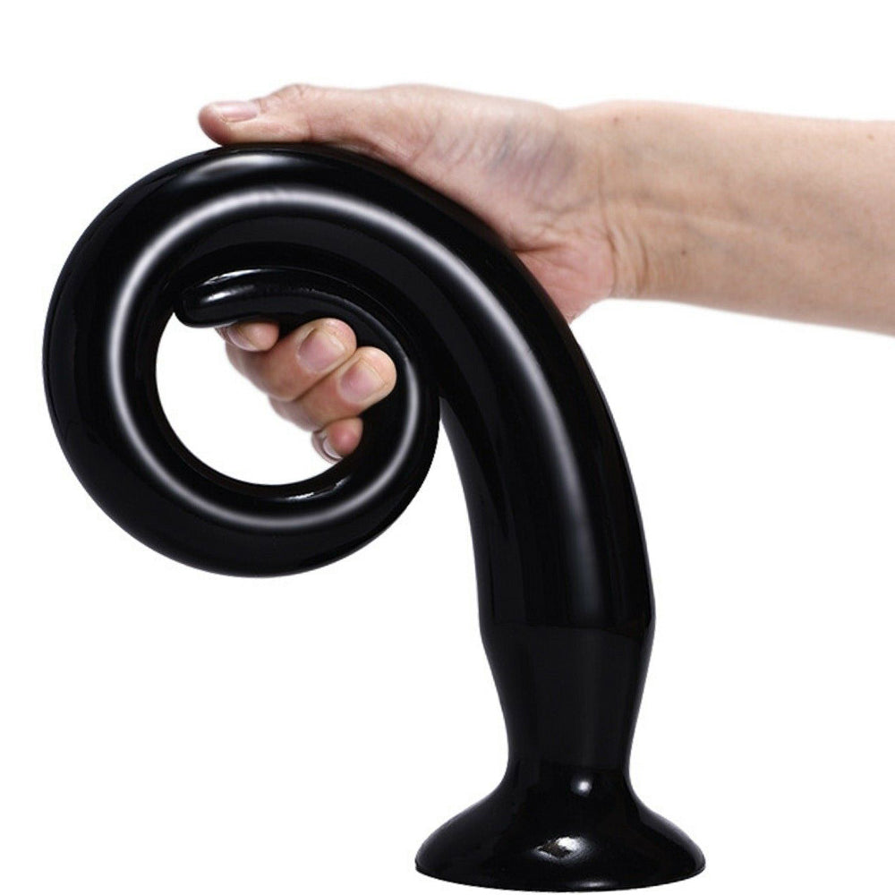 Snake Anal Dildo Big Dong Large XL XXL 3-Sizes Long Butt Plug Suction Cup