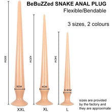 Load image into Gallery viewer, Snake Anal Dildo Big Dong Large XL XXL 3-Sizes Long Butt Plug Suction Cup
