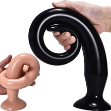 Load image into Gallery viewer, Snake Anal Dildo Big Dong Large XL XXL 3-Sizes Long Butt Plug Suction Cup
