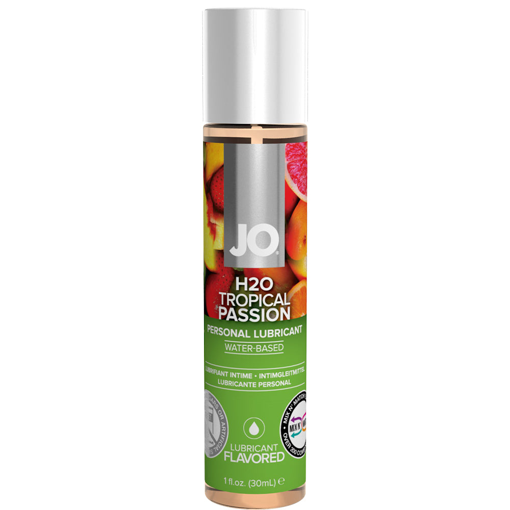 System JO H2O Flavored Tropical Passion Personal Lubricant Oral Sex Lube