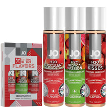 Load image into Gallery viewer, System JO Tri Me Flavors Personal Lubricant Oral Sex Flavoured Lube 3 Pack
