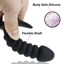 Load image into Gallery viewer, Twist Vibrating Anal Prostate Massager Beaded Butt Plug Vibrator Adult Sex Toy
