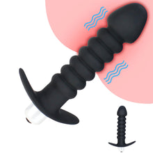 Load image into Gallery viewer, Twist Vibrating Anal Prostate Massager Beaded Butt Plug Vibrator Adult Sex Toy
