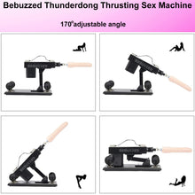 Load image into Gallery viewer, Automatic THRUSTING Sex Machine Telescopic 3XLR Dildo Vibrator 7x Dildos + Pole
