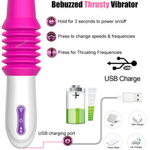 Load image into Gallery viewer, Brutus 11.4&quot; Thrusting Rotating USB Vibrator Large Telescopic Sex Machine
