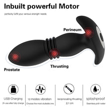 Load image into Gallery viewer, Bebuzzed Wistone Thrusting Prostate Massager Vibrator Butt Plug
