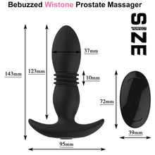 Load image into Gallery viewer, Bebuzzed Wistone Thrusting Prostate Massager Vibrator Butt Plug
