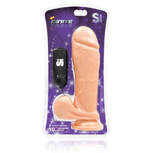 Load image into Gallery viewer, Thick Vibrating Cock w/ Balls and Suction 10in
