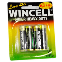 Load image into Gallery viewer, Wincell Super Heavy Duty C Size Carded 2Pk Battery

