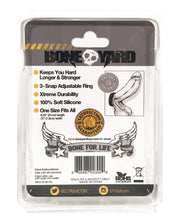 Load image into Gallery viewer, Boneyard Silicone Cock Strap - 3 Snap Ring - Black
