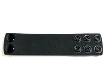Load image into Gallery viewer, Boneyard 1.5in Silicone Ball Strap - 3 Snap - Black
