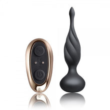 Load image into Gallery viewer, Petite Sensation Discover Butt Plug w Remote Black
