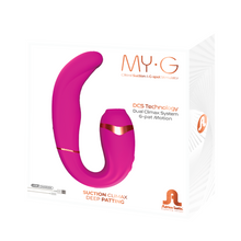 Load image into Gallery viewer, Adrien Lastic My G 2-in-1 Clitoral Stimulator Sucker G Spot Vibrator USB Pink
