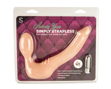 Load image into Gallery viewer, Strapless Strap On Vibrating Silicone S - Vanilla
