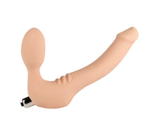 Load image into Gallery viewer, Strapless Strap On Vibrating Silicone M - Vanilla
