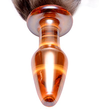 Load image into Gallery viewer, Fox Tail Glass Anal Plug
