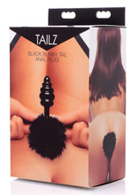 Load image into Gallery viewer, Black Bunny Tail Anal Plug
