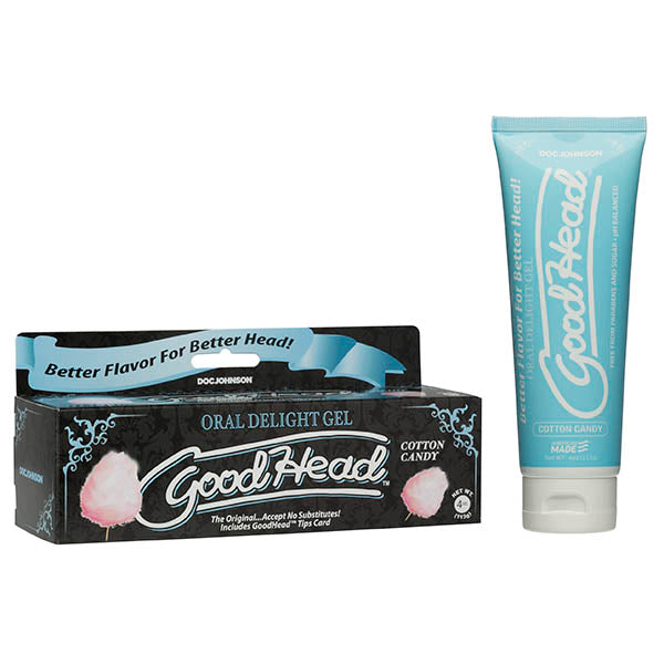 GoodHead Oral Delight Gel Cotton Candy Flavoured Oral Sex Lotion Lubricant