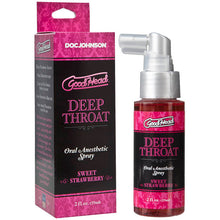 Load image into Gallery viewer, GoodHead Deep Throat Oral Desensitizing Spray Strawberry Oral Sex Lube 59ml
